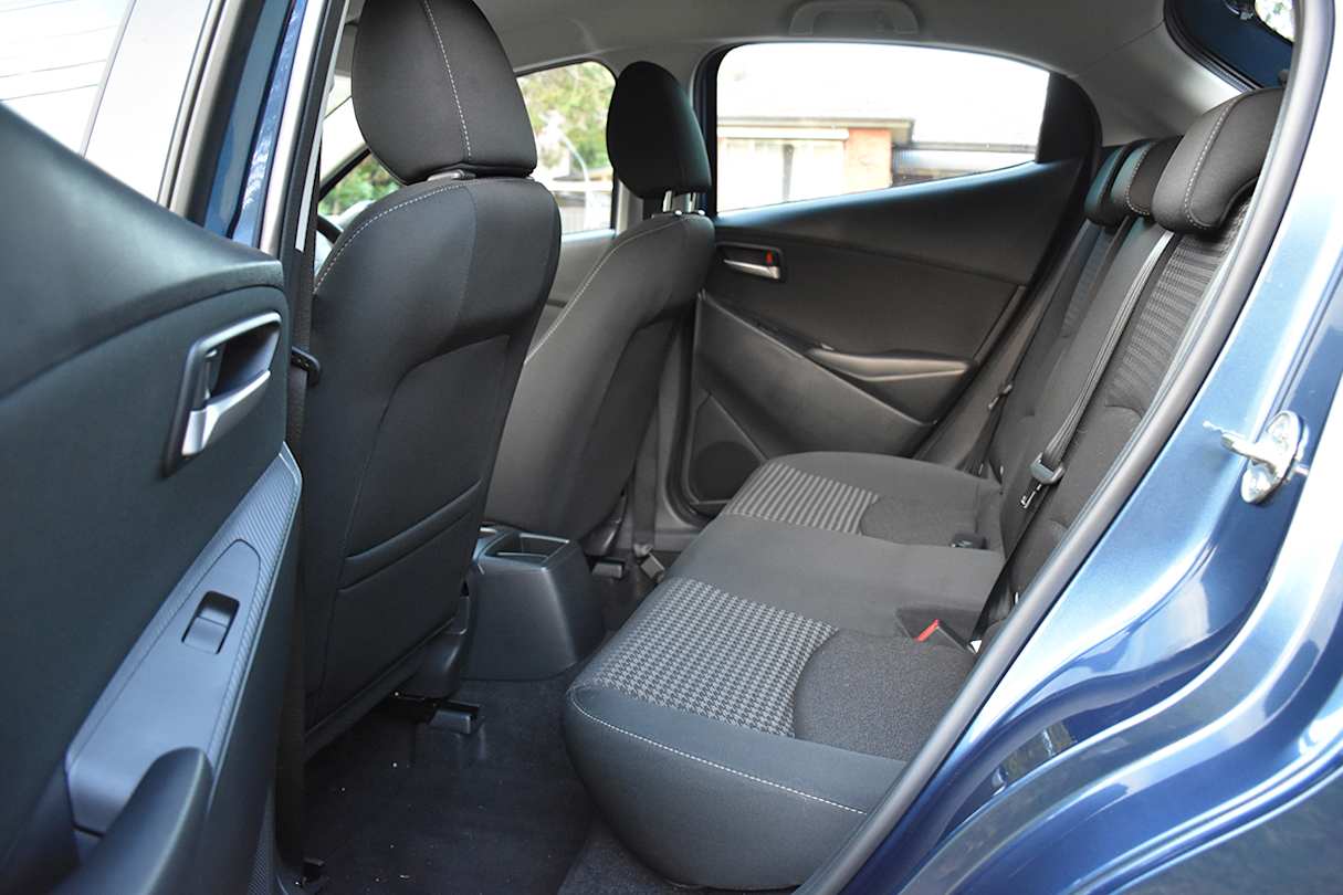 I took some time to sit on the back seat behind my driving position which left me impressed with the legroom for such a small car.