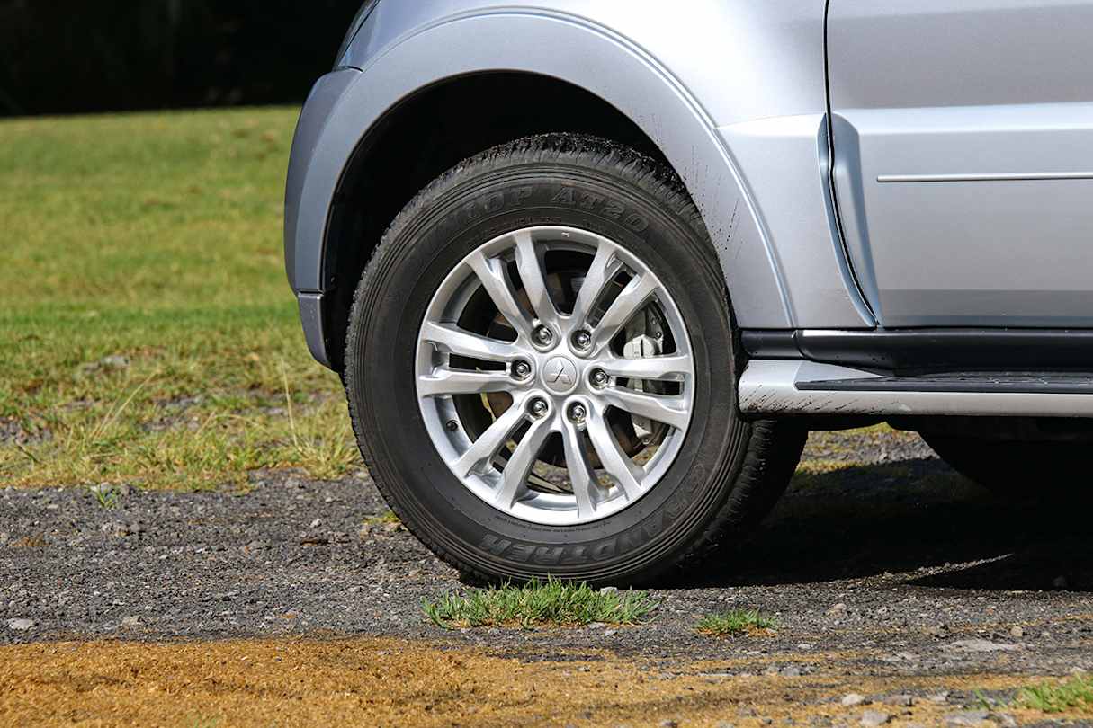 It rides on 18-inch alloys that are shod with a more street-orientated all-terrain tyre.