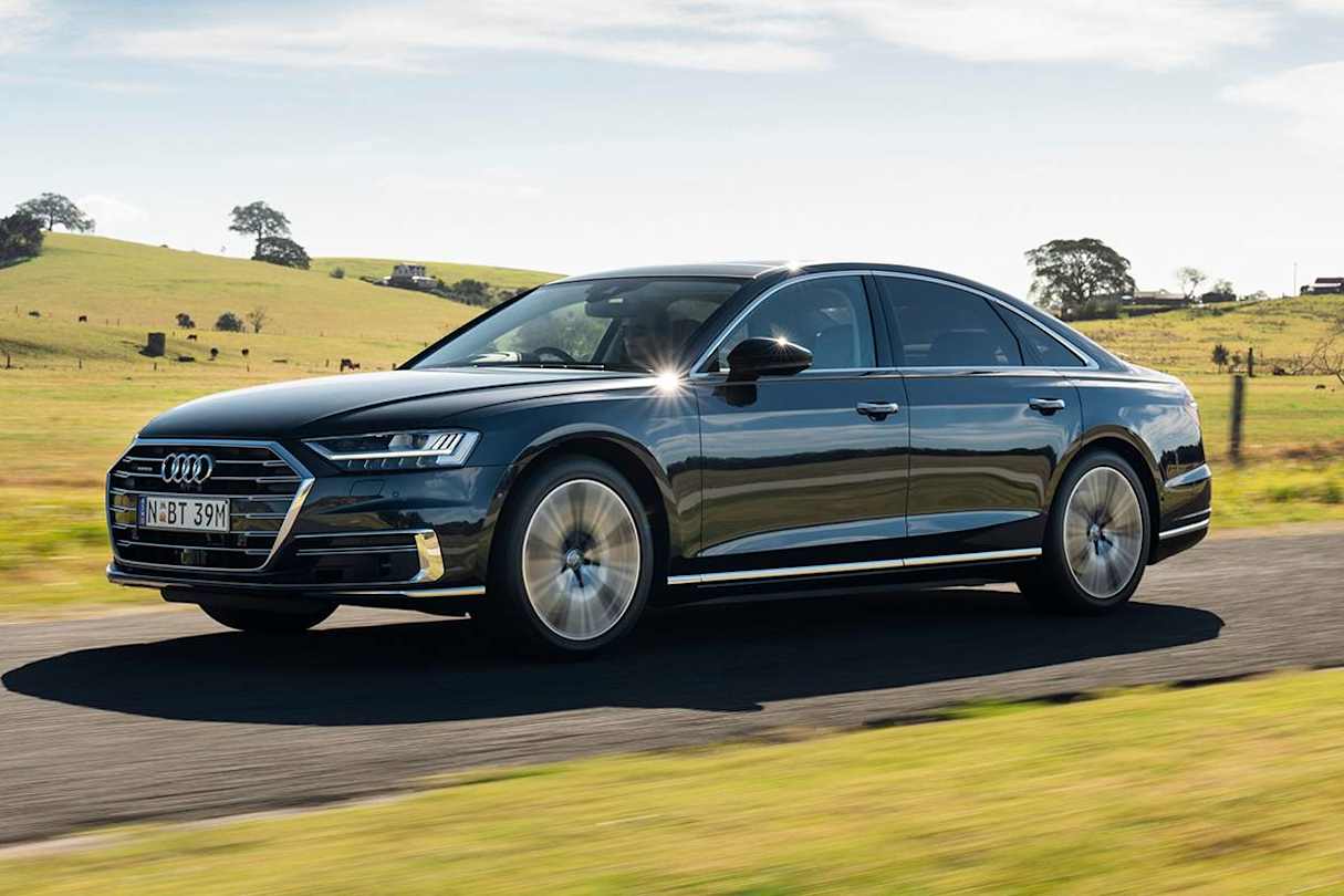 The new A8 uses a version of ZF's much lauded eight-speed torque converter auto gearbox.
