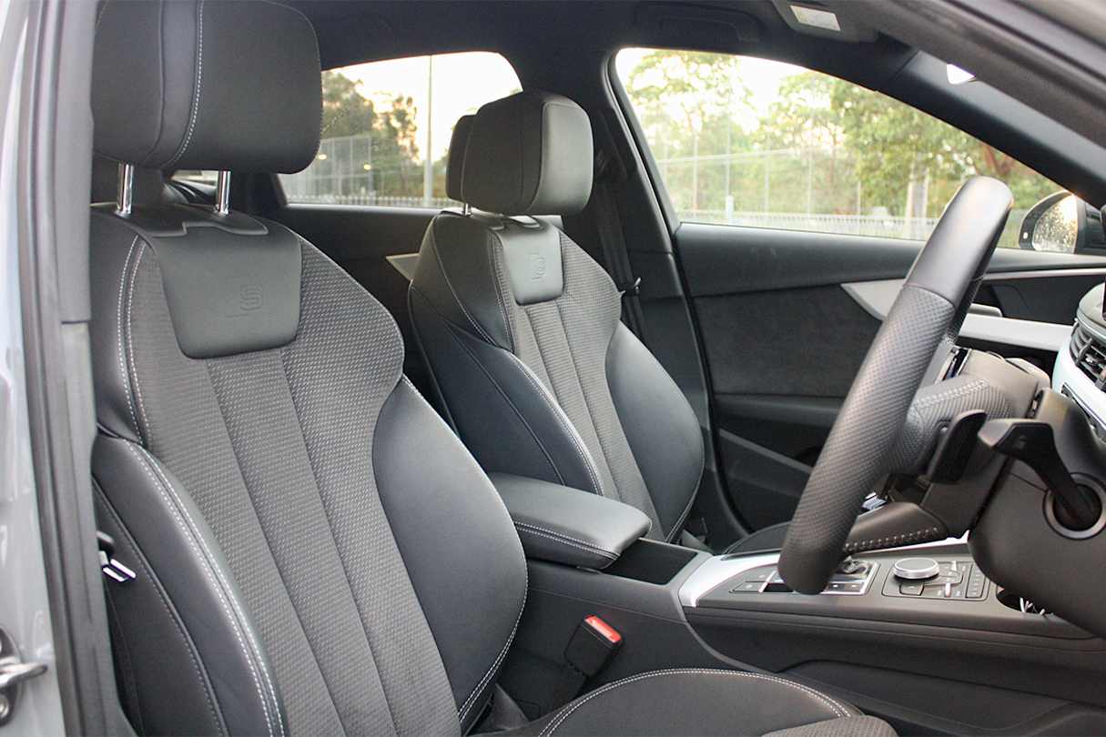 Inside, there's Alcantara and leather trim with S embossing. (image credit: Matt Campbell)