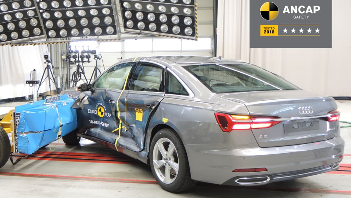 Audi's new-generation A6 large sedan also nabbed a maximum five-star ANCAP safety rating.
