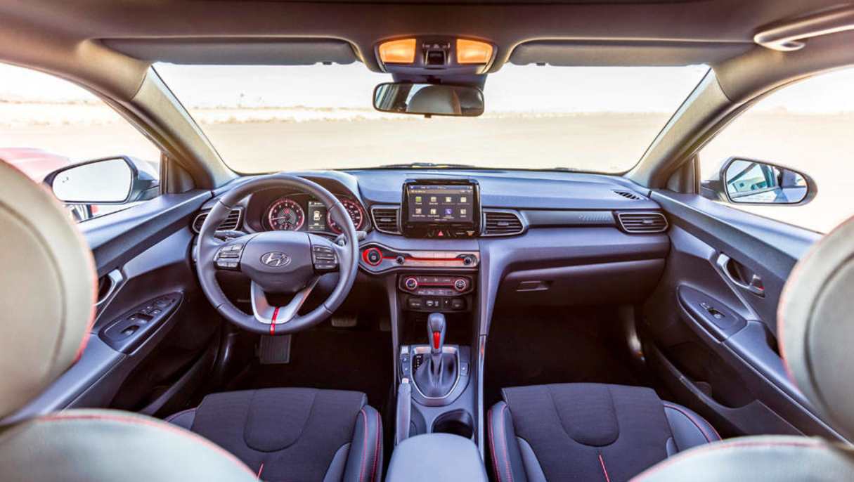 Inside, i30 influences are apparent but with added style.