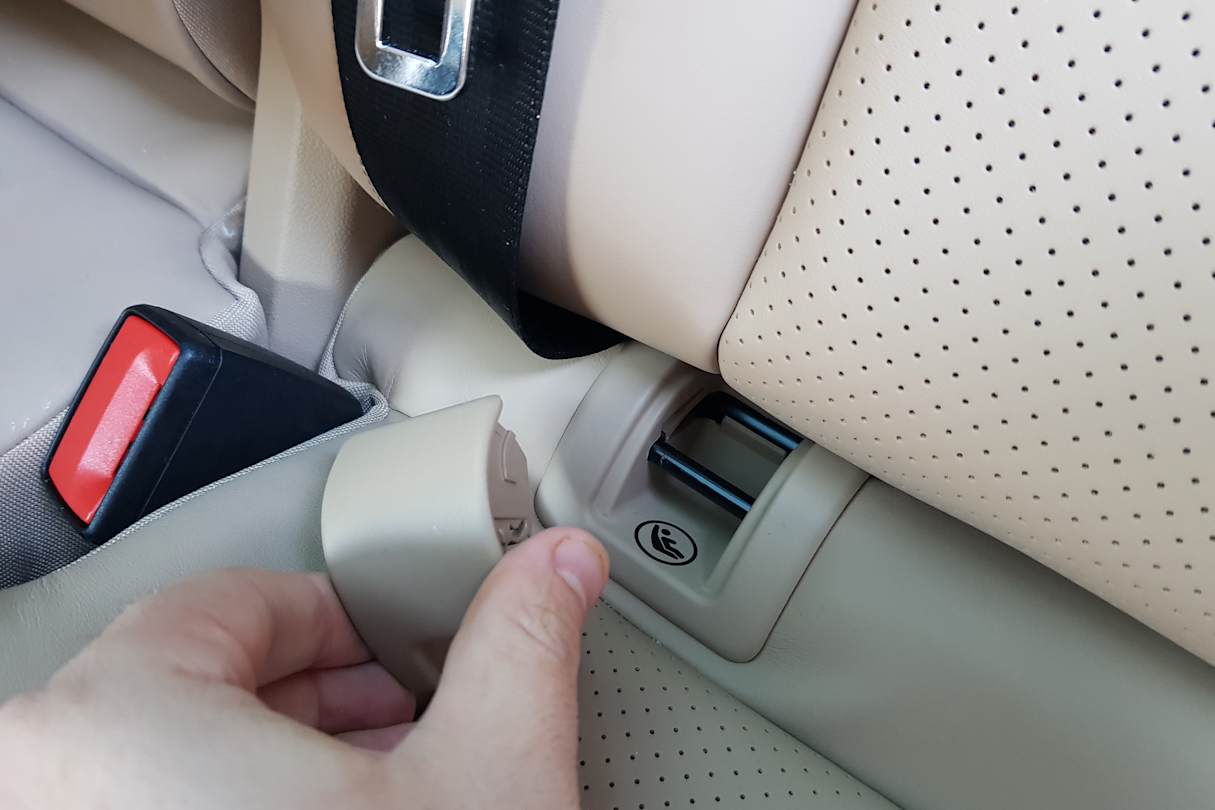 Porsche's ISOFIX hooks aren't just easily accessible, they're a potentially life-saving safety device.
