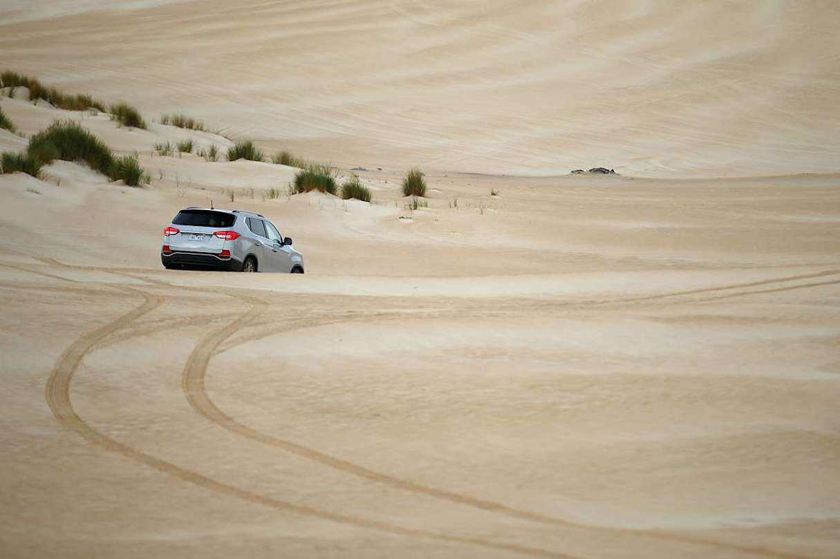 The Rexton’s off-road weak points include its ground clearance, and its approach, departure and ramp-over angles.