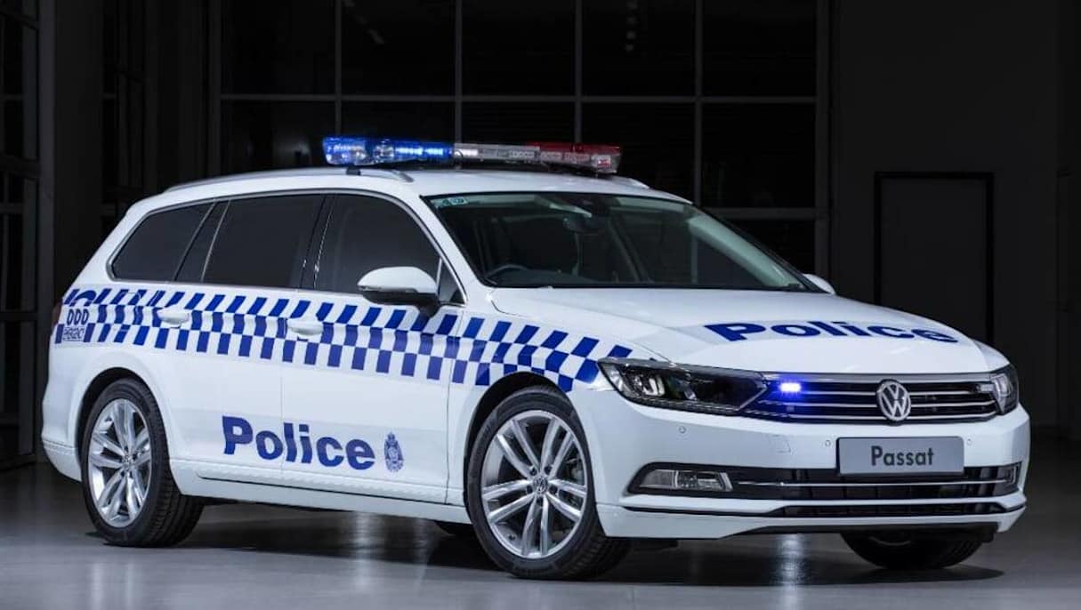 Internal combustion models like the Volkswagen Passat are used by Victoria Police for general duties.