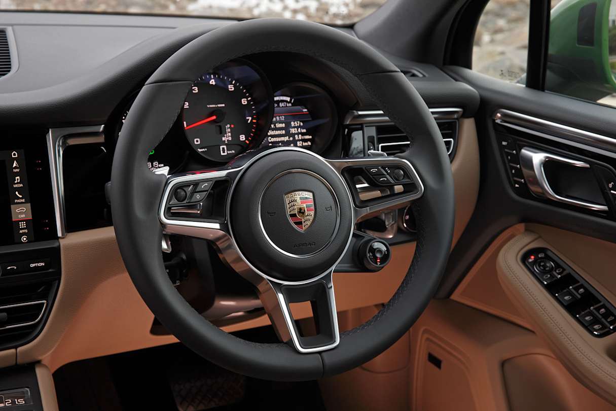 The Macan also now gets the same steering wheel as the 911.