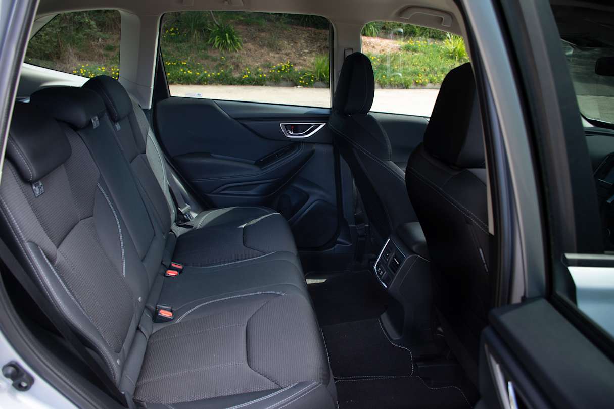 Subaru brags that it's added a few mm everywhere in the Forester's cabin. (image: Tom White)