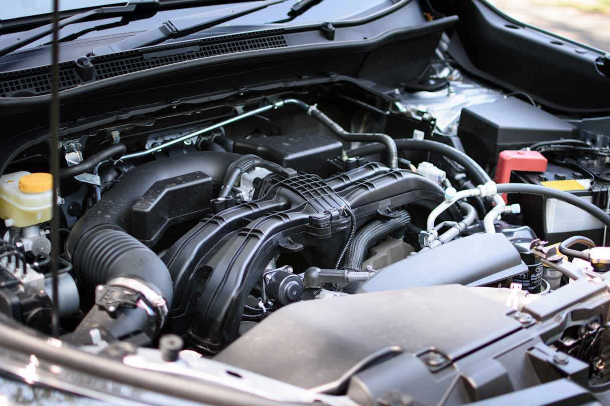 Despite the lack of a turbo, the 2.5 four feels punchy and responsive.