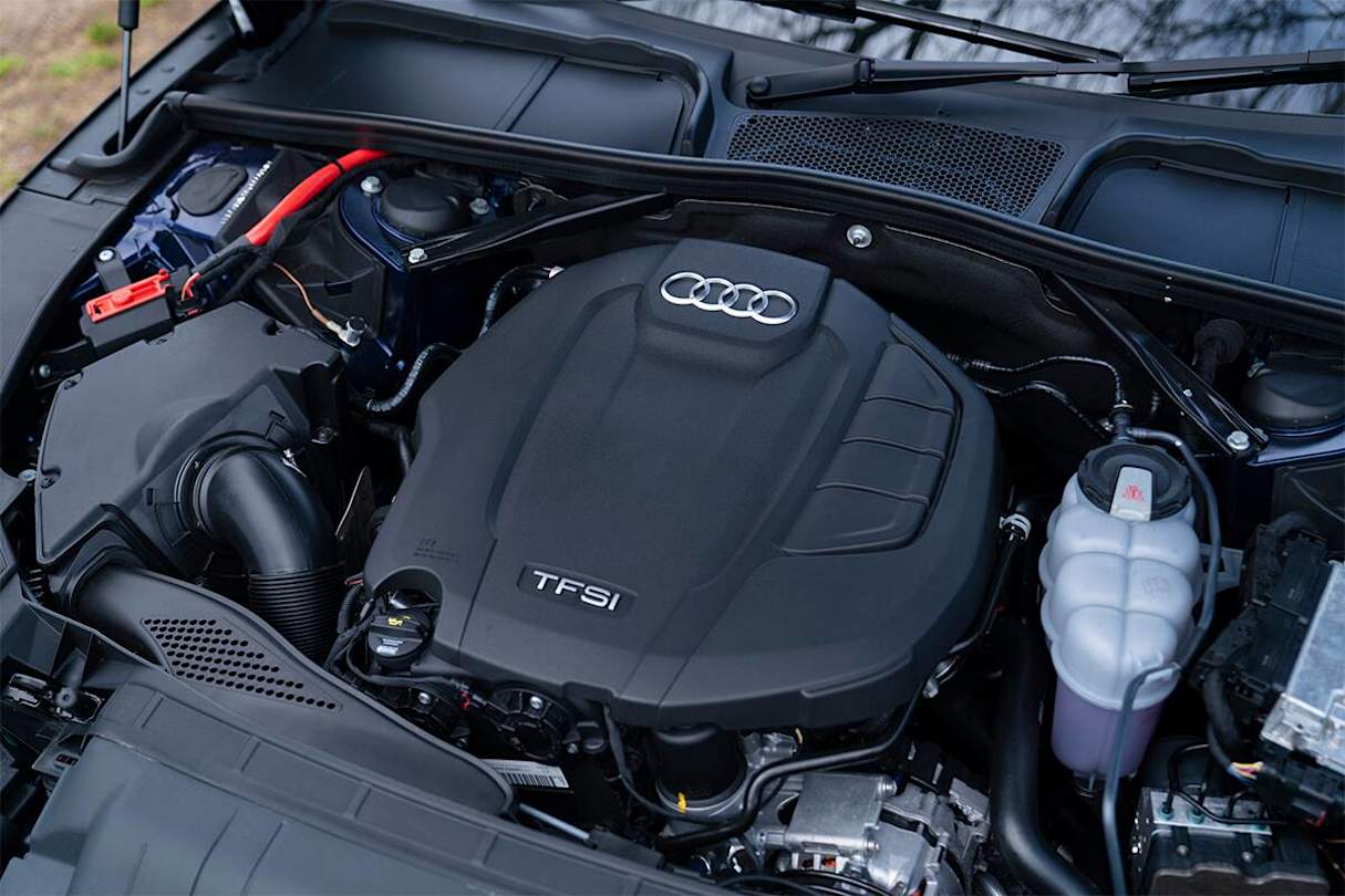 The turbo 2.0-litre makes 140kW/320Nm in the 40 TFSI and 183kW/370Nm in 45 TFSI quattro trim. (45 TFSI quattro Cabriolet variant pictured) 