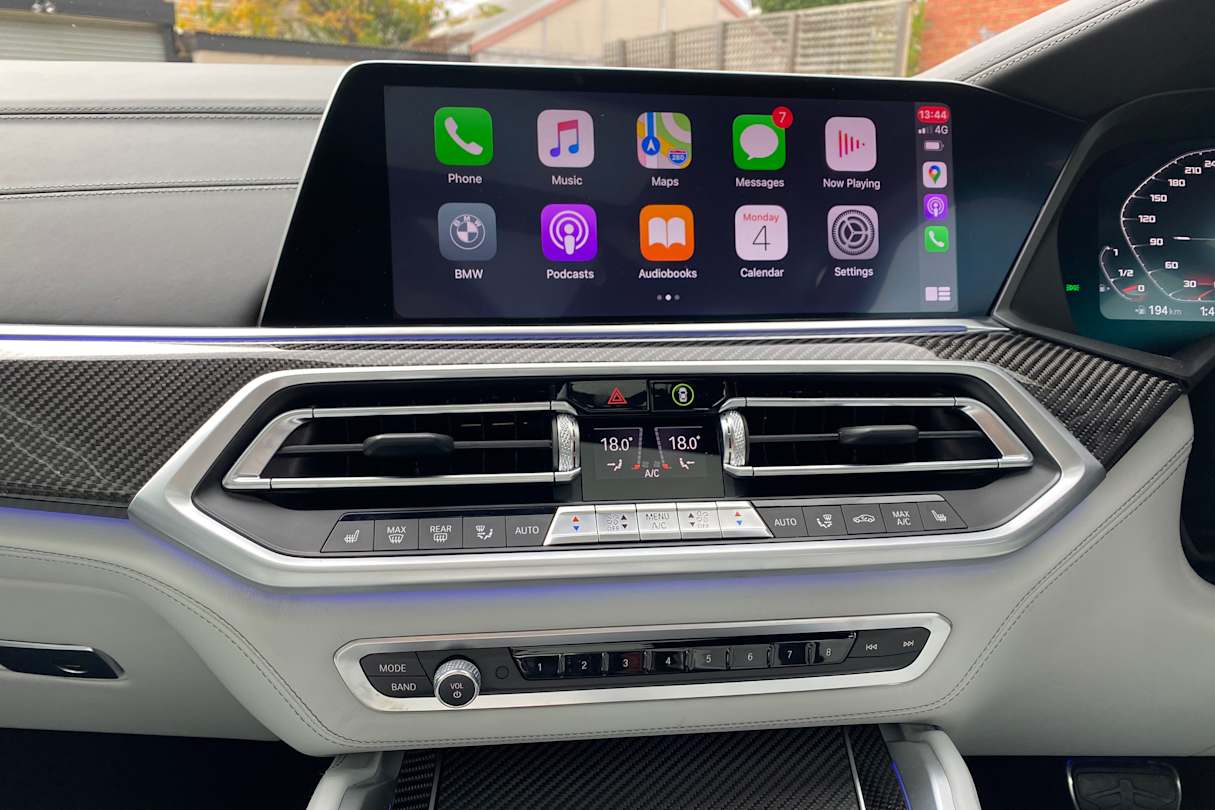 The 12.3-inch touchscreen is powered by the BMW Operating System 7.0.