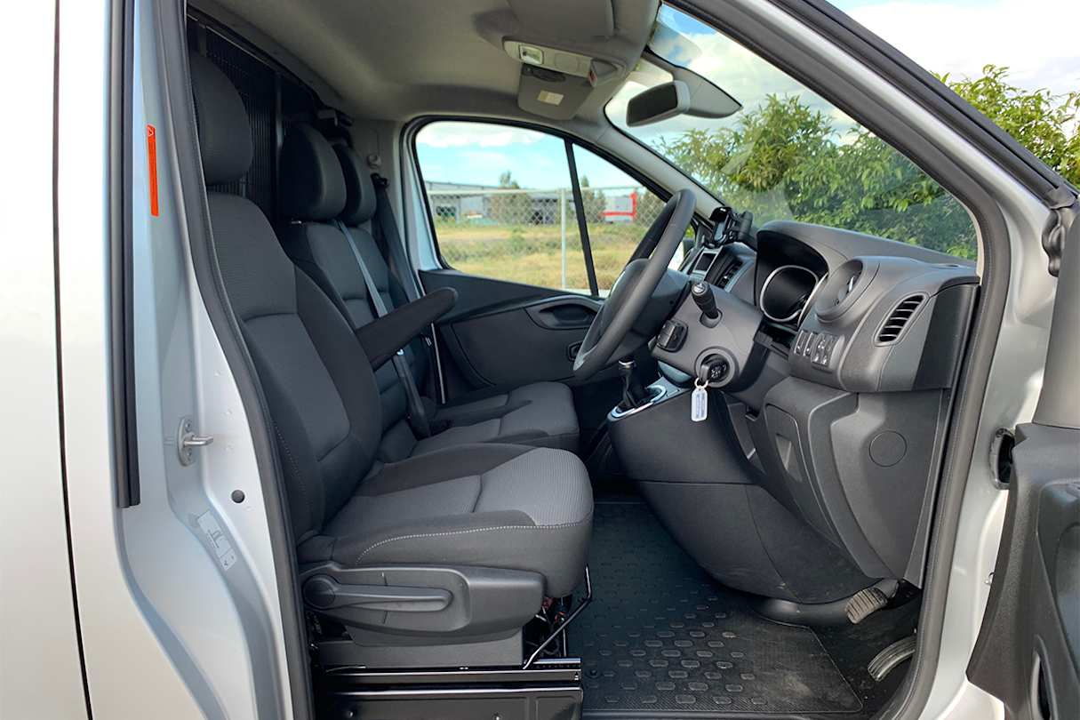 The Express comes with three seats as standard. (LWB model shown)