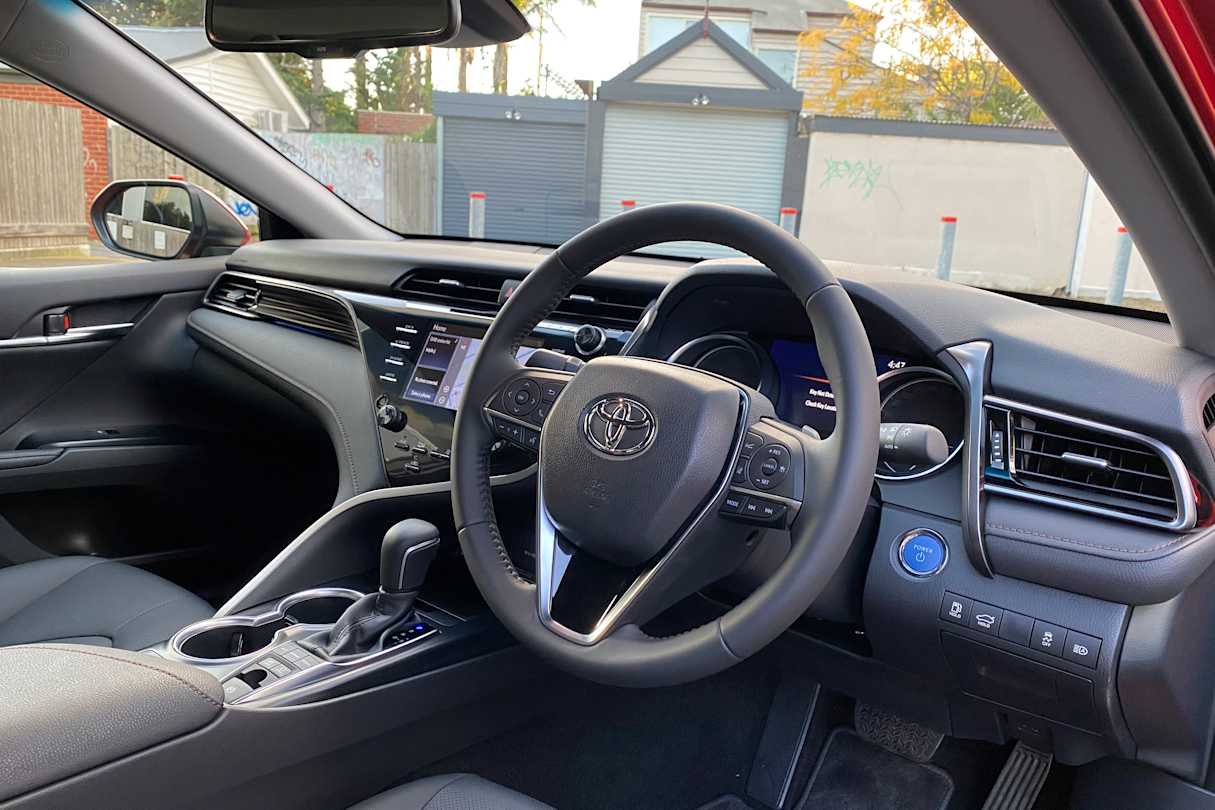 Soft-touch plastics are used for the upper dashboard and door shoulders.
