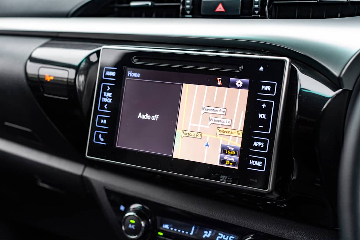 The seven-inch media screen is on the small side.