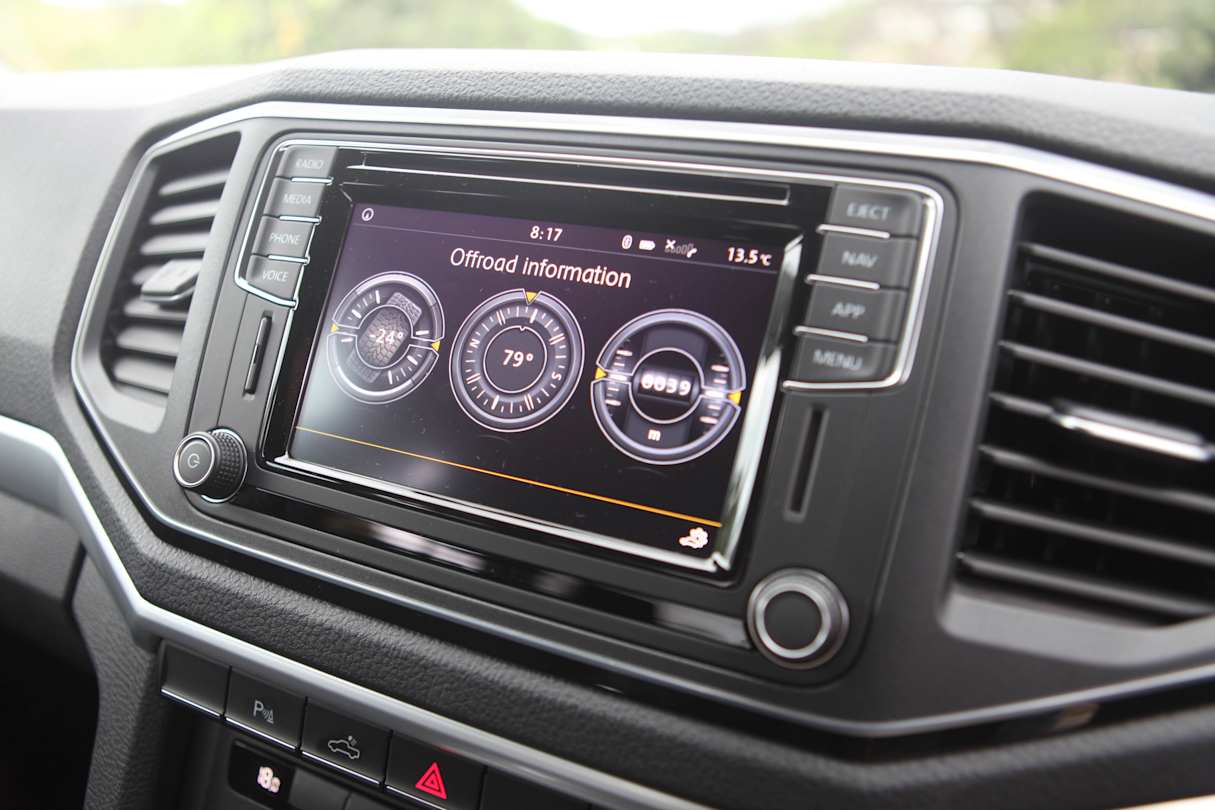 The Amaroks touch-screen is too small.