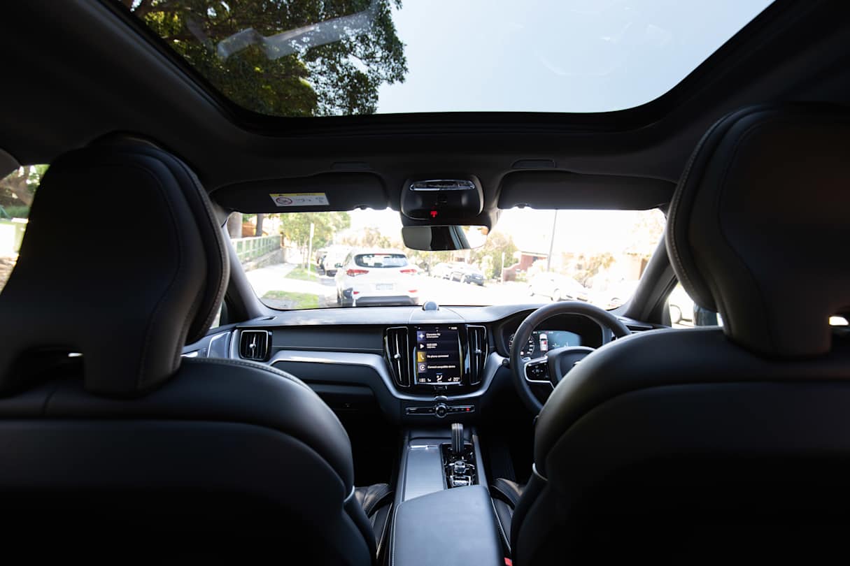 There is a huge panoramic sunroof which extends to the back seat.