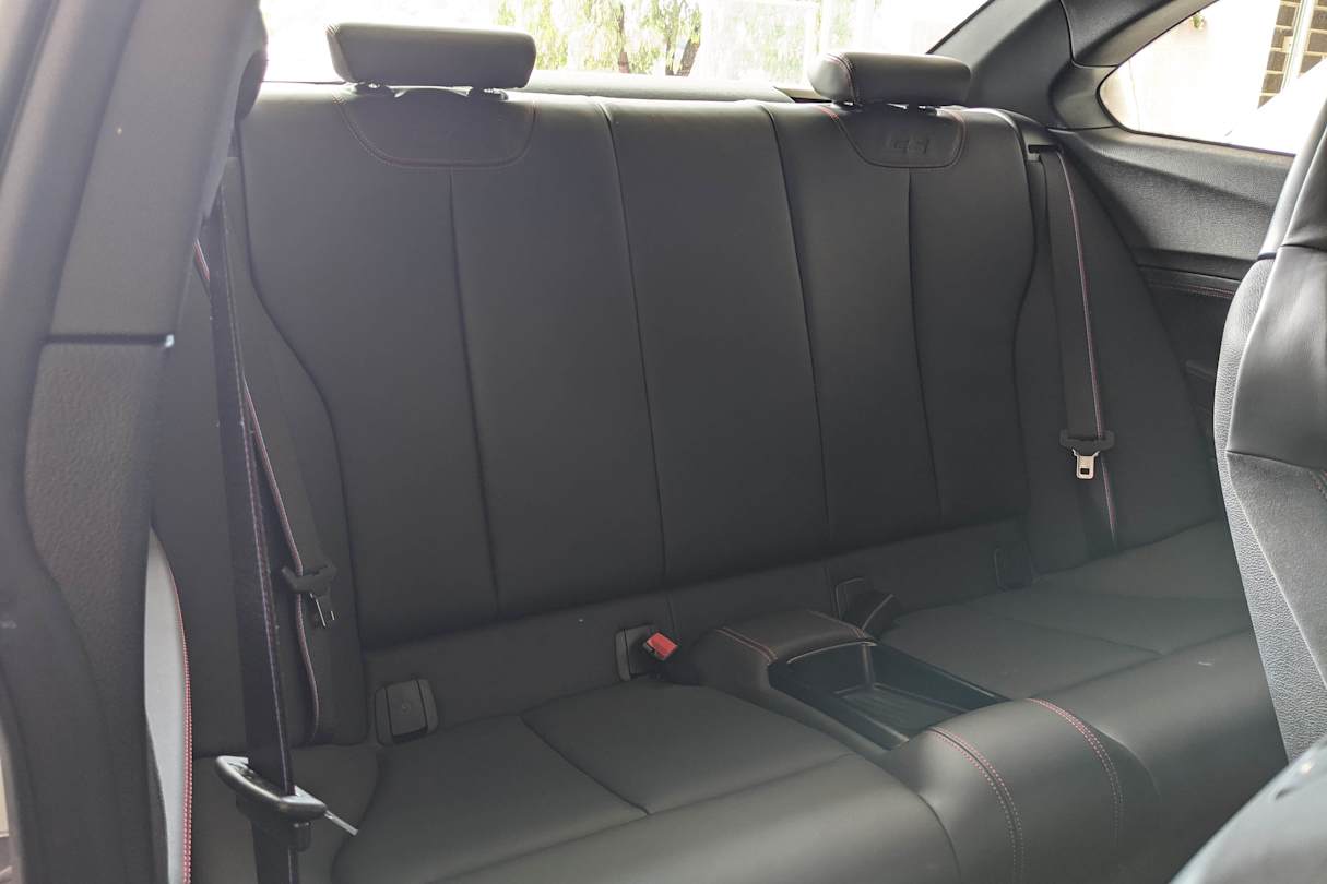 The two rear seats are less than ideal for anyone tall.