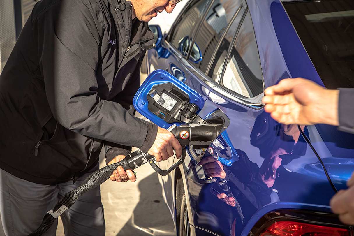 The lack of infrastructure is the biggest issue facing hydrogen fuel cell technology.