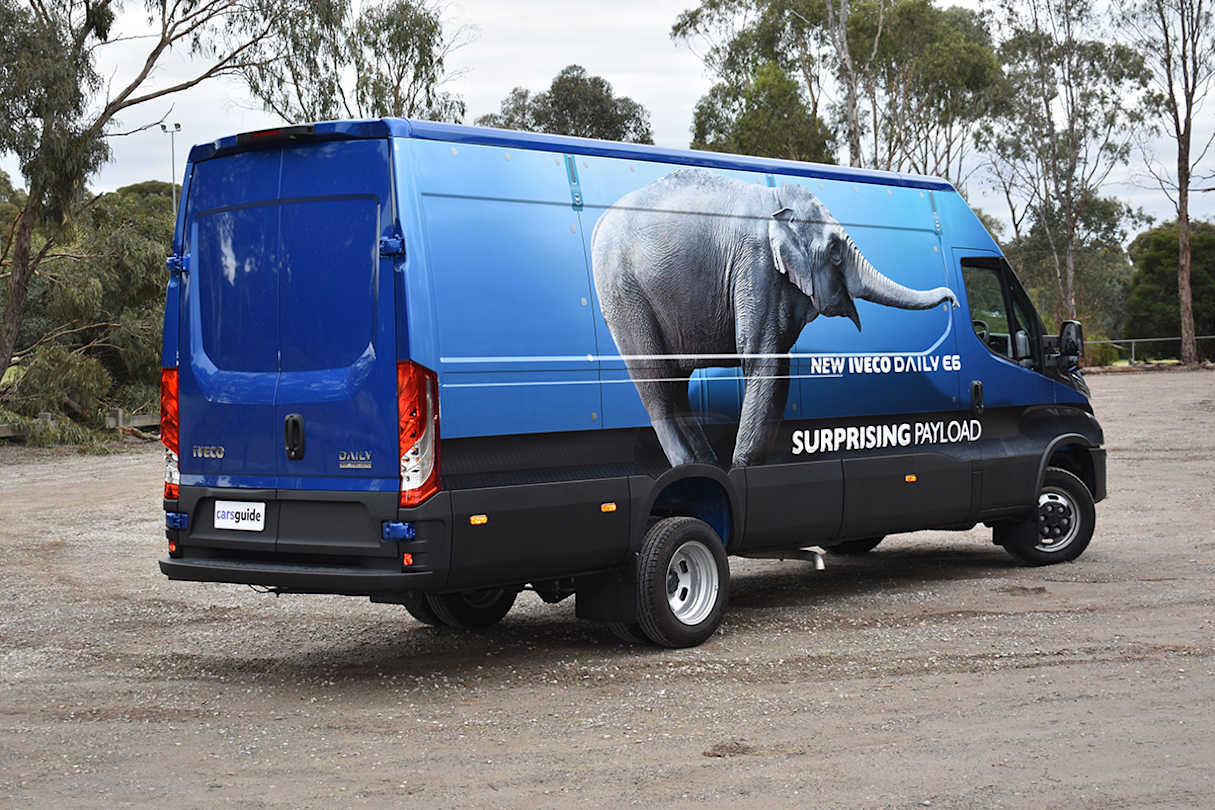 This rear-wheel drive van features rugged body-on-ladder-frame construction.