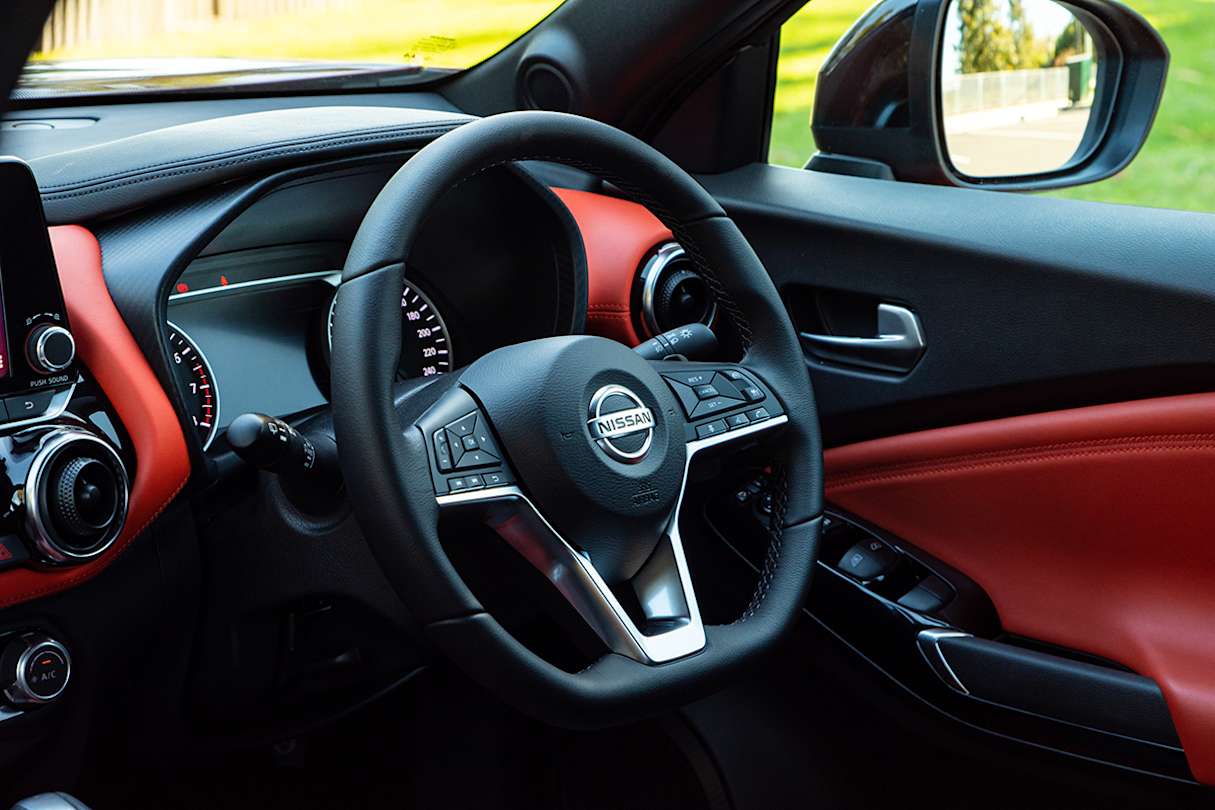 The steering is fairly organic, light without being too much so.