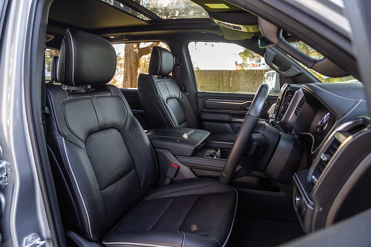 The Ram 1500 has a massive interior.