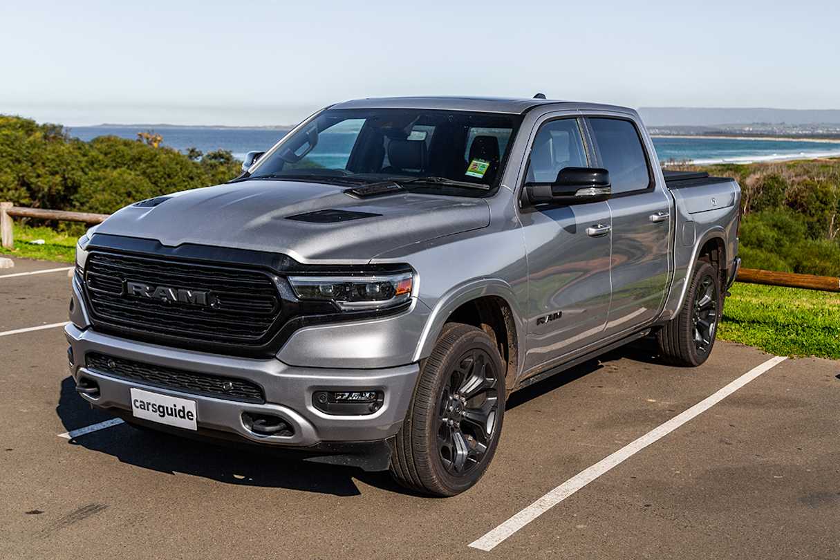 The Ram 1500 is 5916mm long (with a 3672mm wheelbase), 2474mm wide, and 1972mm tall.