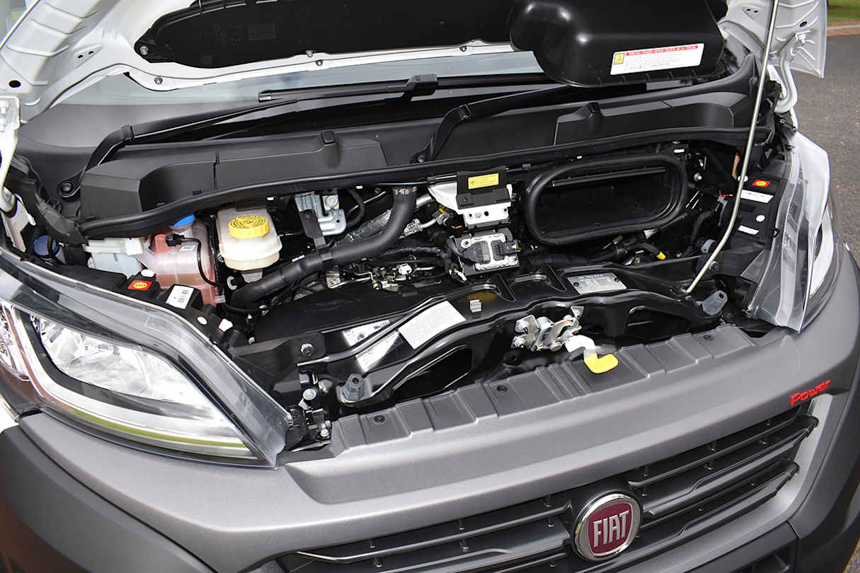 The all-new drivetrain features Fiat’s latest 2.3 litre four-cylinder turbo-diesel engine.