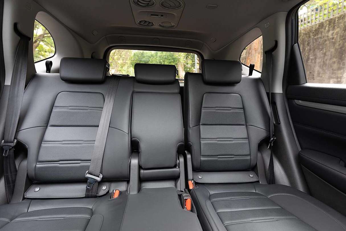 Second row passengers get directional air vents as well as two cupholders in the centre armrest.