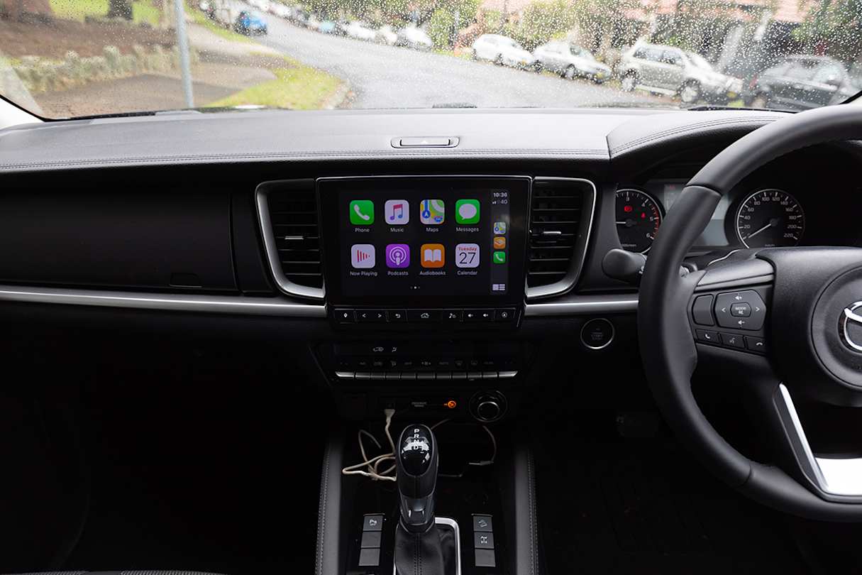 There’s a 9.0-inch multimedia screen in the BT-50 (image: Dean McCartney).