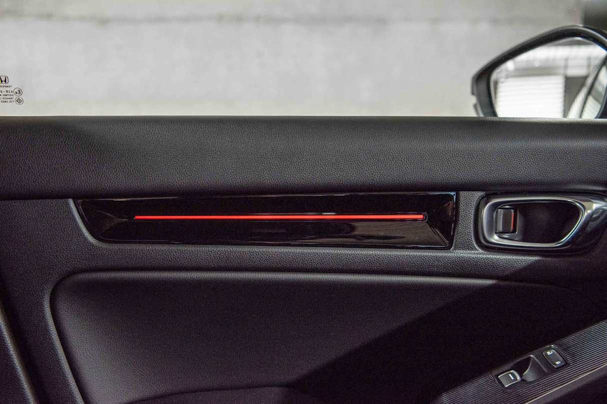 New features include interior red ambient lighting.