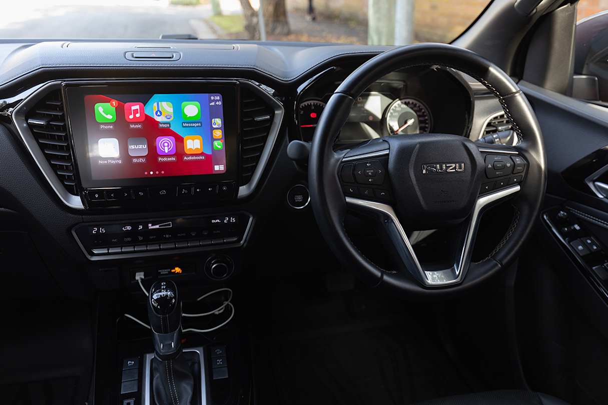 In the D-Max you’ll get a 9.0-inch multimedia display (image: Dean McCartney).
