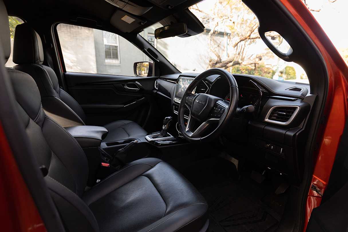 The inside of the D-Max is decent enough, but it is not by any means luxe (image: Dean McCartney).