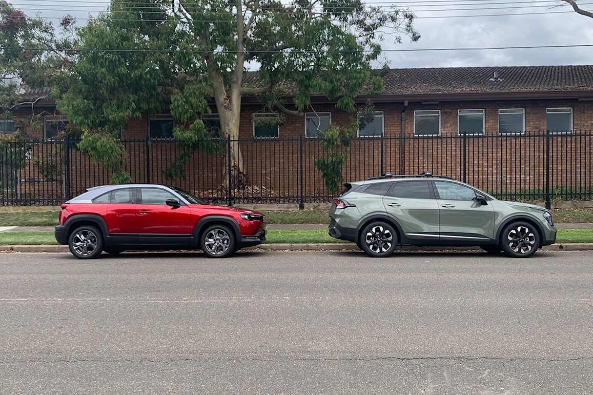 I decided to share the Sportage with fellow tester Tom White this month, so I could also have a go of his long-termer, the Mazda MX-30 Electric. (image: Matt Campbell)
