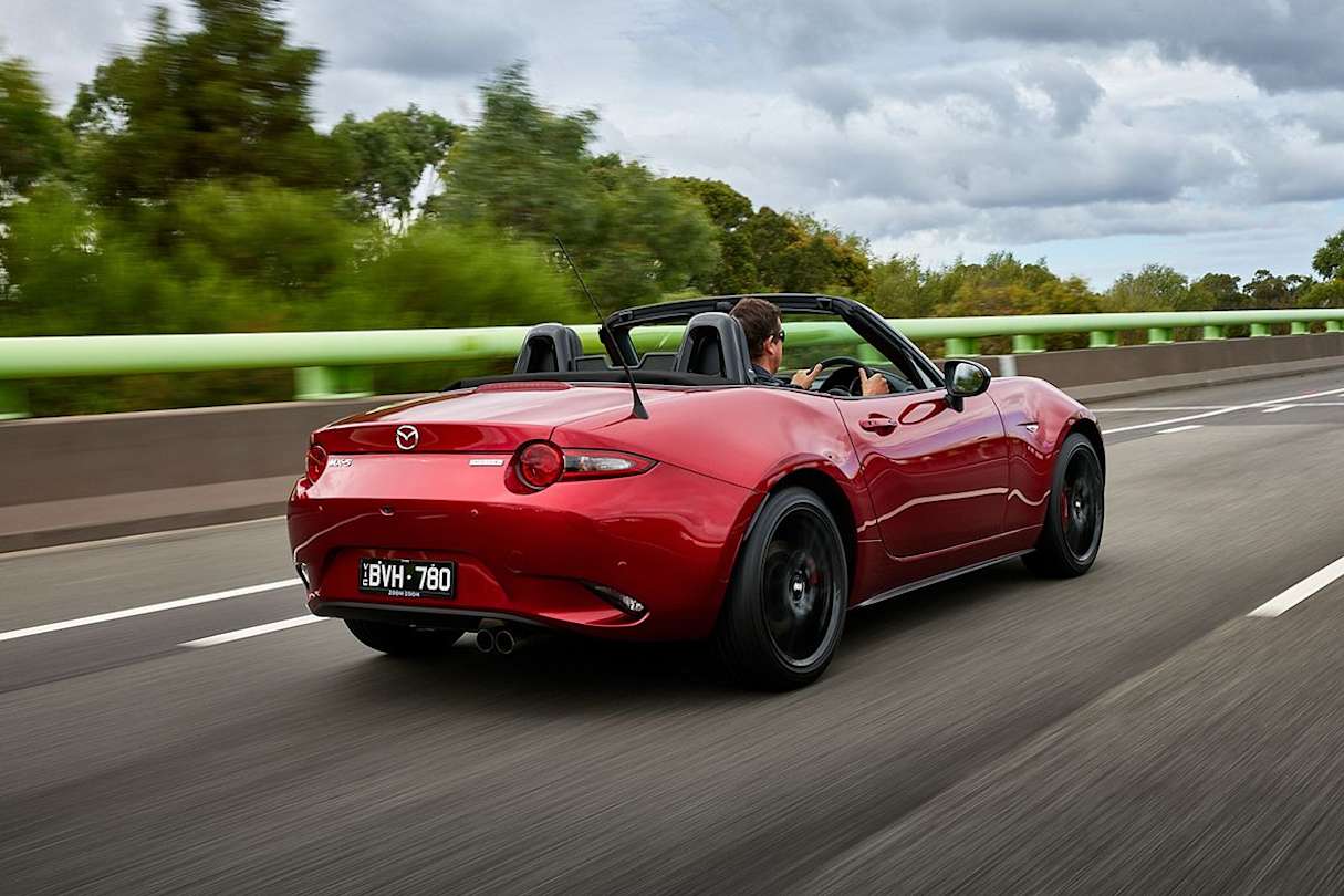 The GT RS delivers a more confident drive when cornering hard. (Roadster GT RS variant pictured)