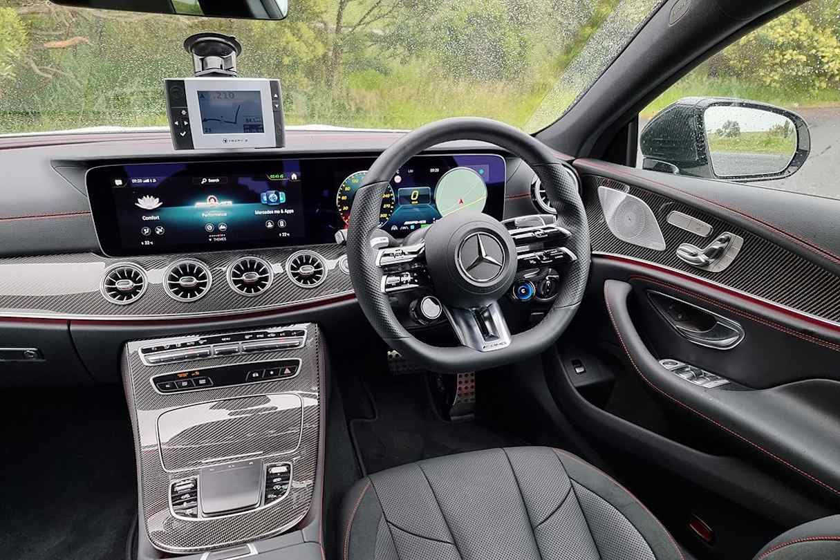 Inside, the biggest change to the CLS is now the inclusion of the MBUX multimedia system. (Image: Tung Nguyen)
