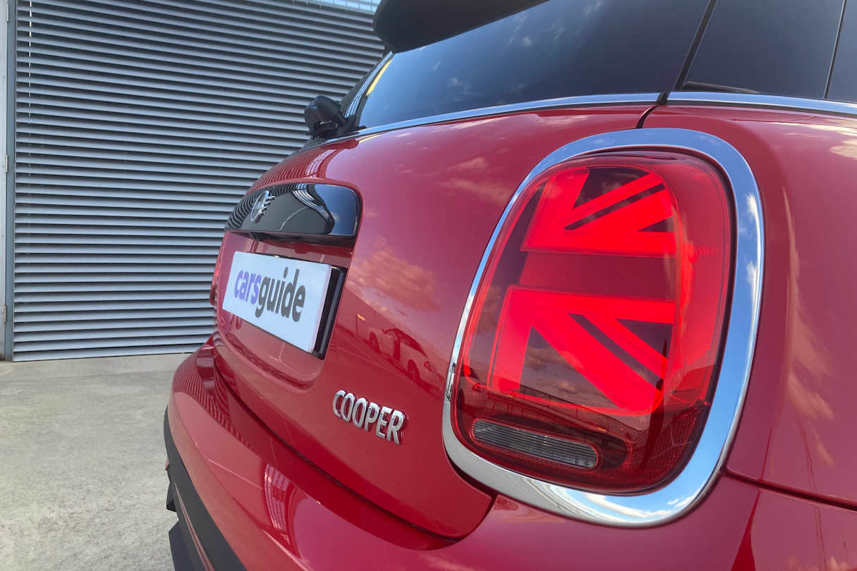 The Union Jack tail-light LEDs seem toned down (Image: Byron Mathioudakis).