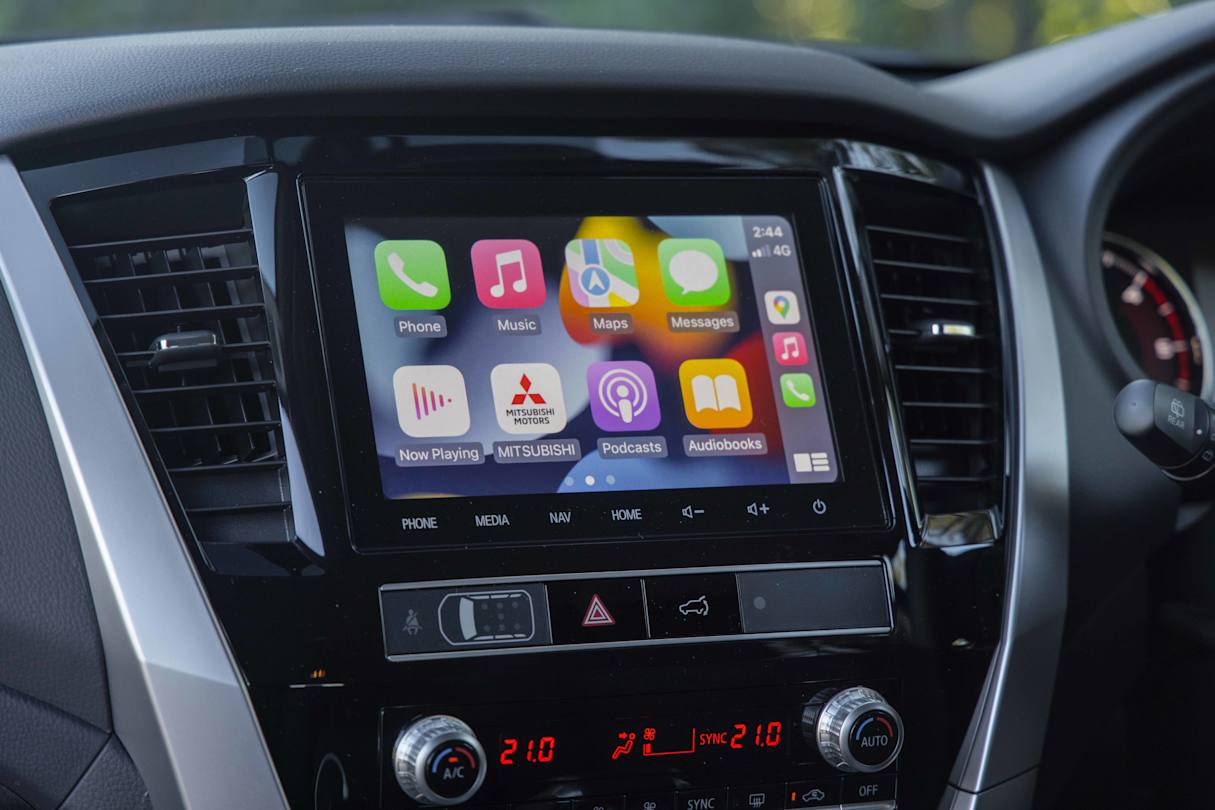 The standard features list on the GLS includes an 8.0-inch touchscreen multimedia unit (Image: Glen Sullivan).