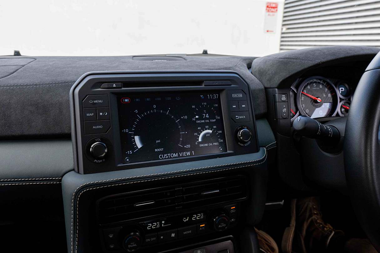 The GT-R features a 8.0-inch multimedia touchscreen (Image: Joel Strickland).