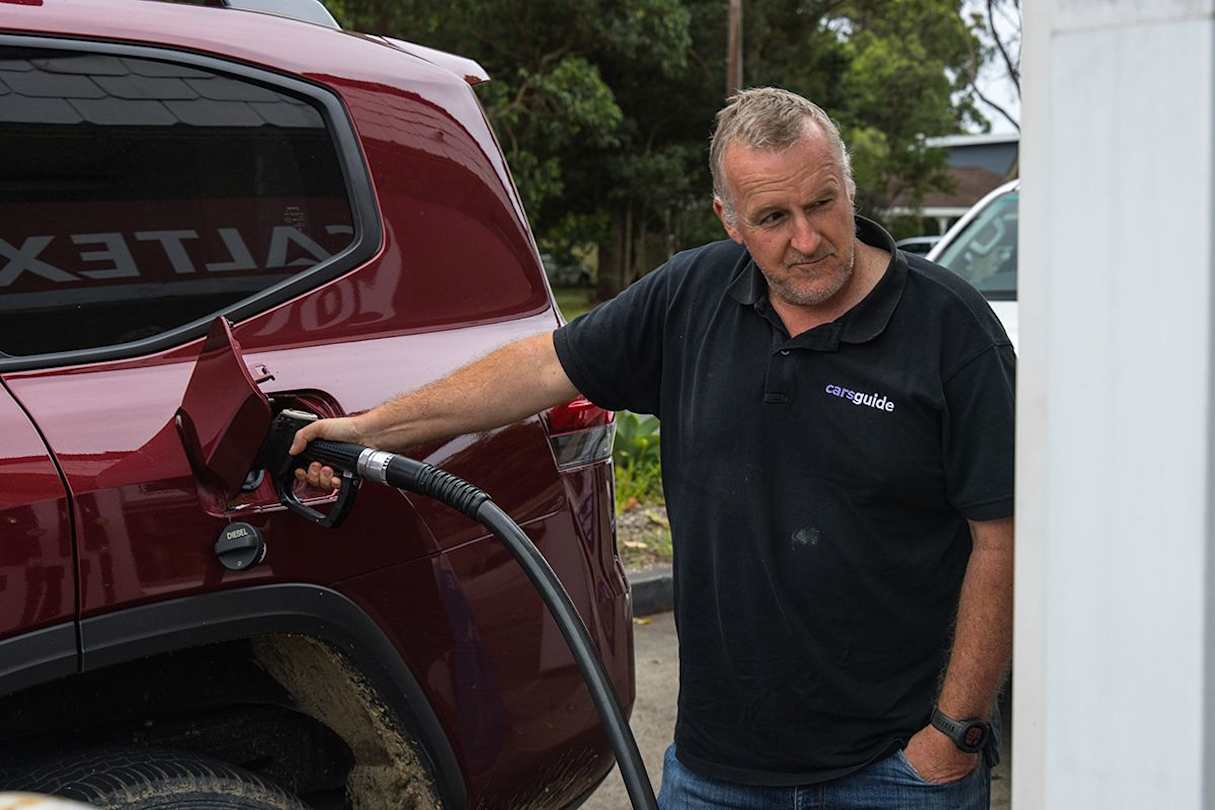 Official fuel consumption is listed as 8.9L/100km on a combined cycle. (image credit: Glen Sullivan)