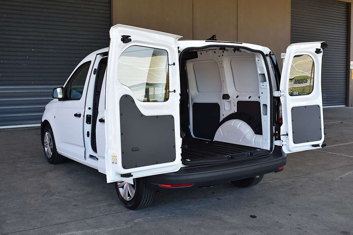 Load access is through asymmetric twin rear barn-doors and a kerbside sliding door. (Image: Mark Oastler)