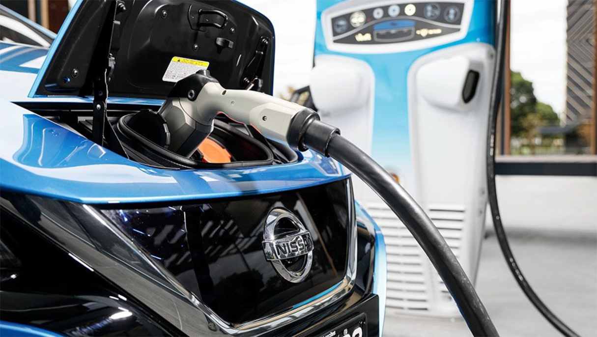 The updated Nissan Leaf features V2G capability.