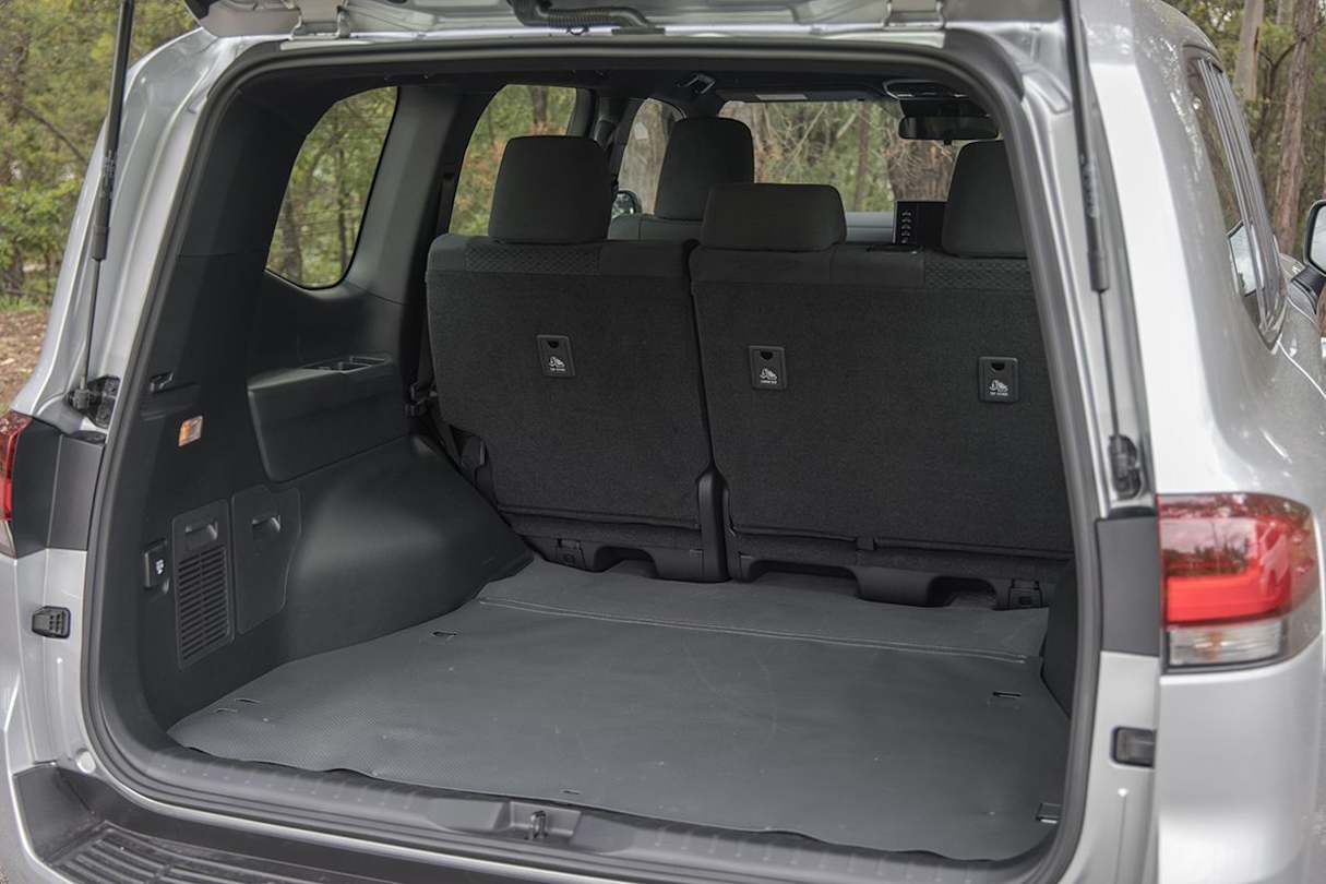 Boot space in the LC300 is rated at 1004 litres. (Image: Brett & Glen Sullivan)