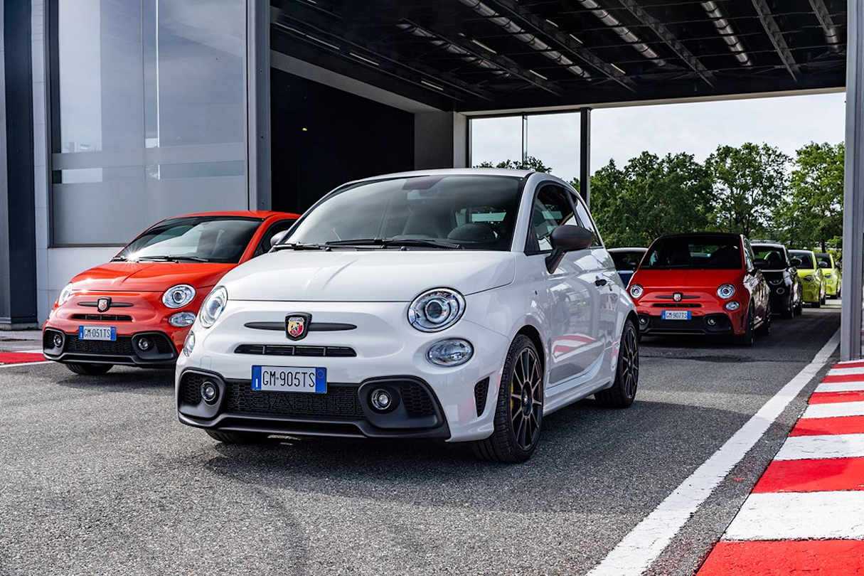 The Fiat 500e this Abarth scored a four star Euro NCAP rating in 2021.