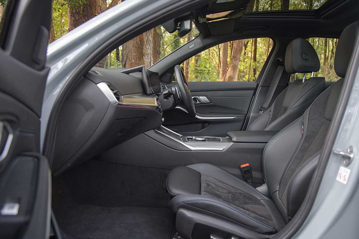 The 320i is generous up front with plenty of head and legroom. (Image: Glen Sullivan)