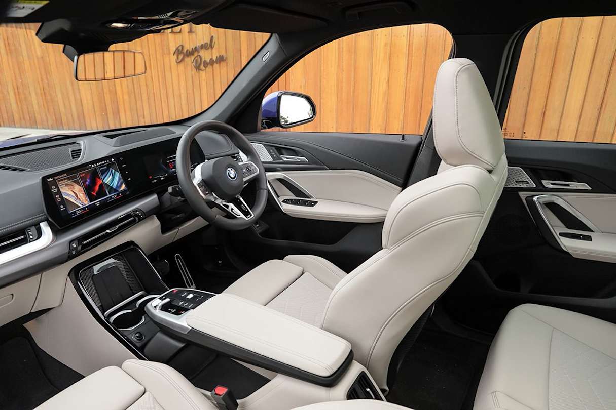 Upfront of the iX1 is a 10.7-inch multimedia touchscreen.