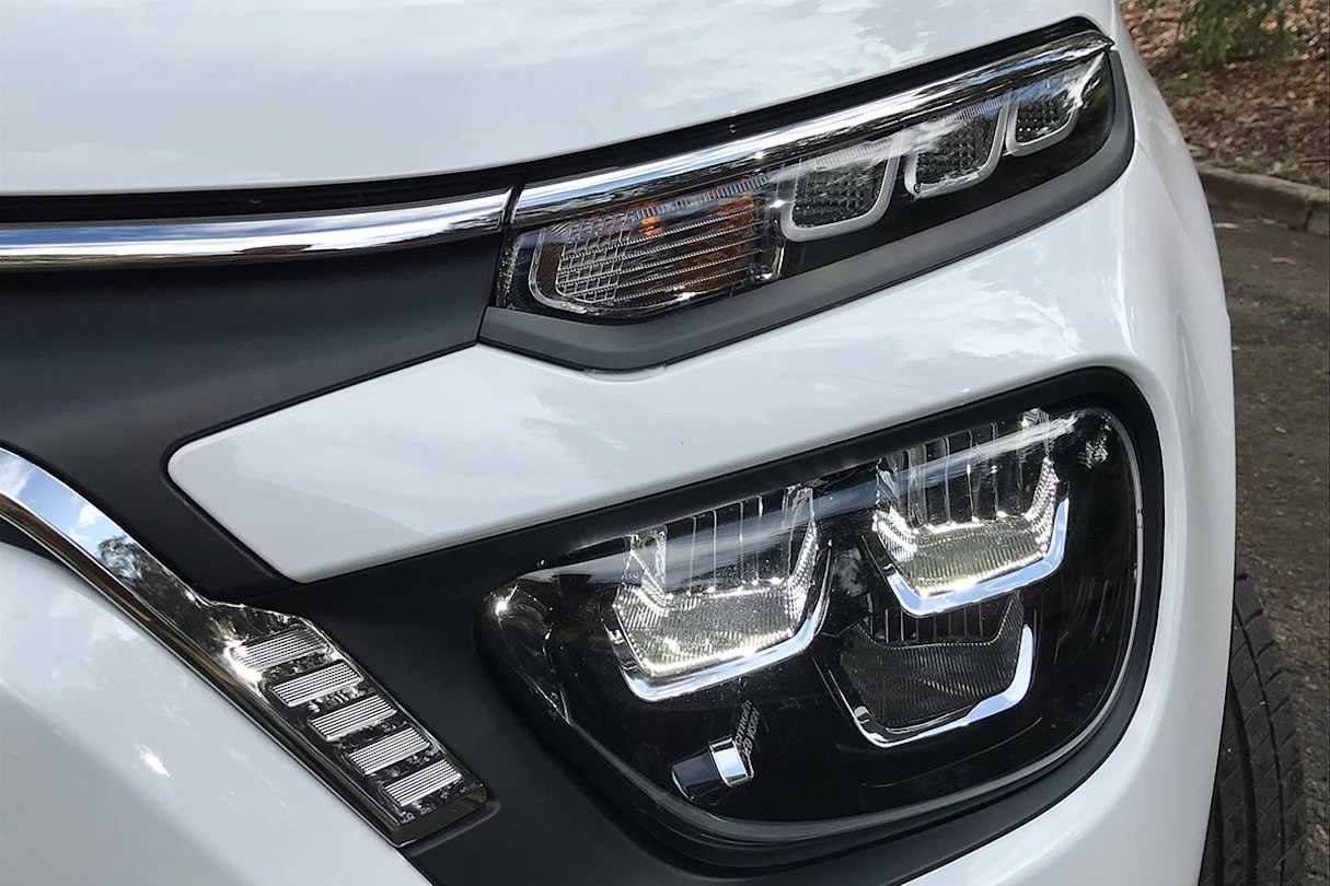 The C3 has LED headlights and daytime running lights. (Image: James Cleary)