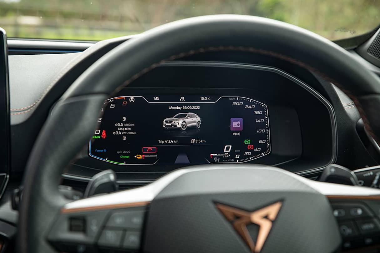 Inside is a 10.25-inch digital dashboard that has a bespoke set of typefaces and designs. (Image: Tom White)
