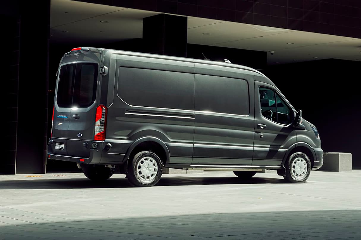 The E-Transit uses much of the regular Transit’s structure. 