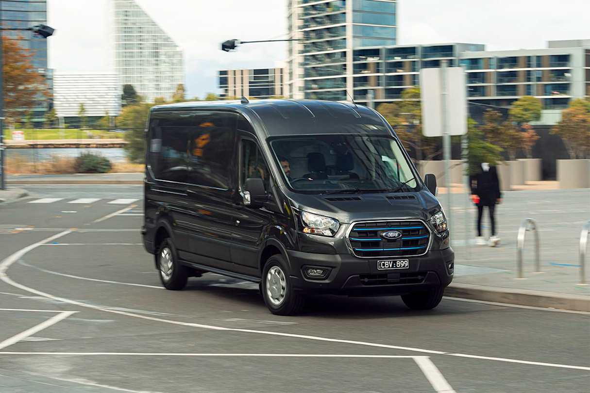 The 198kW on tap gives the E-Transit a fairly brisk feel.