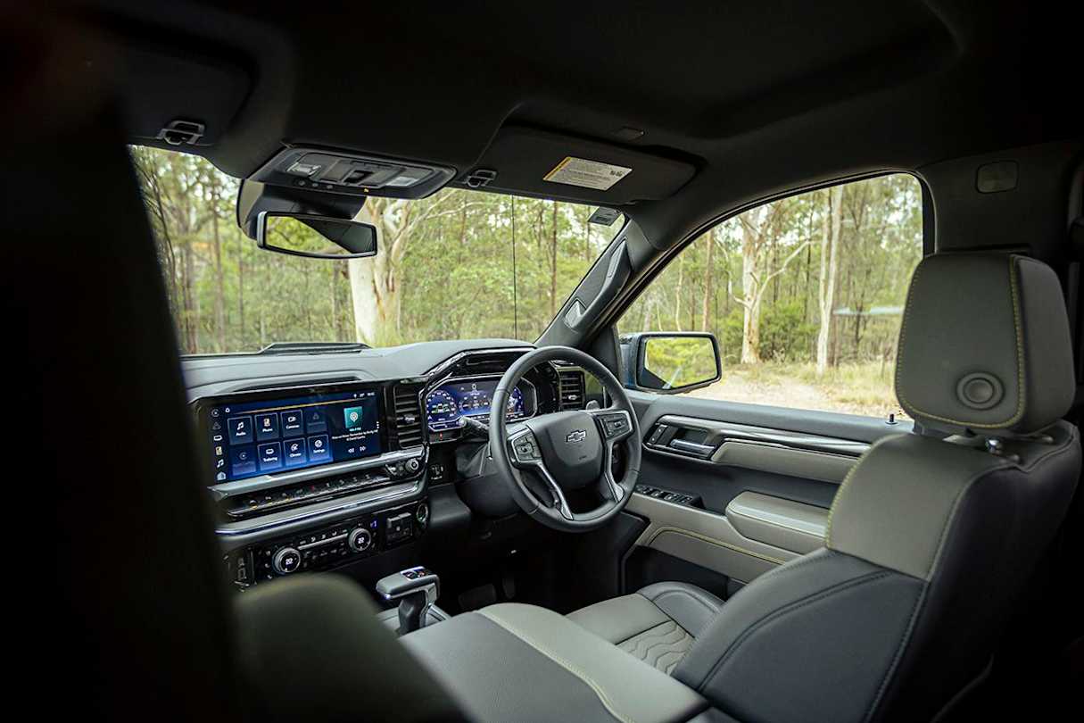 The interior space of the Silverado is vast.
