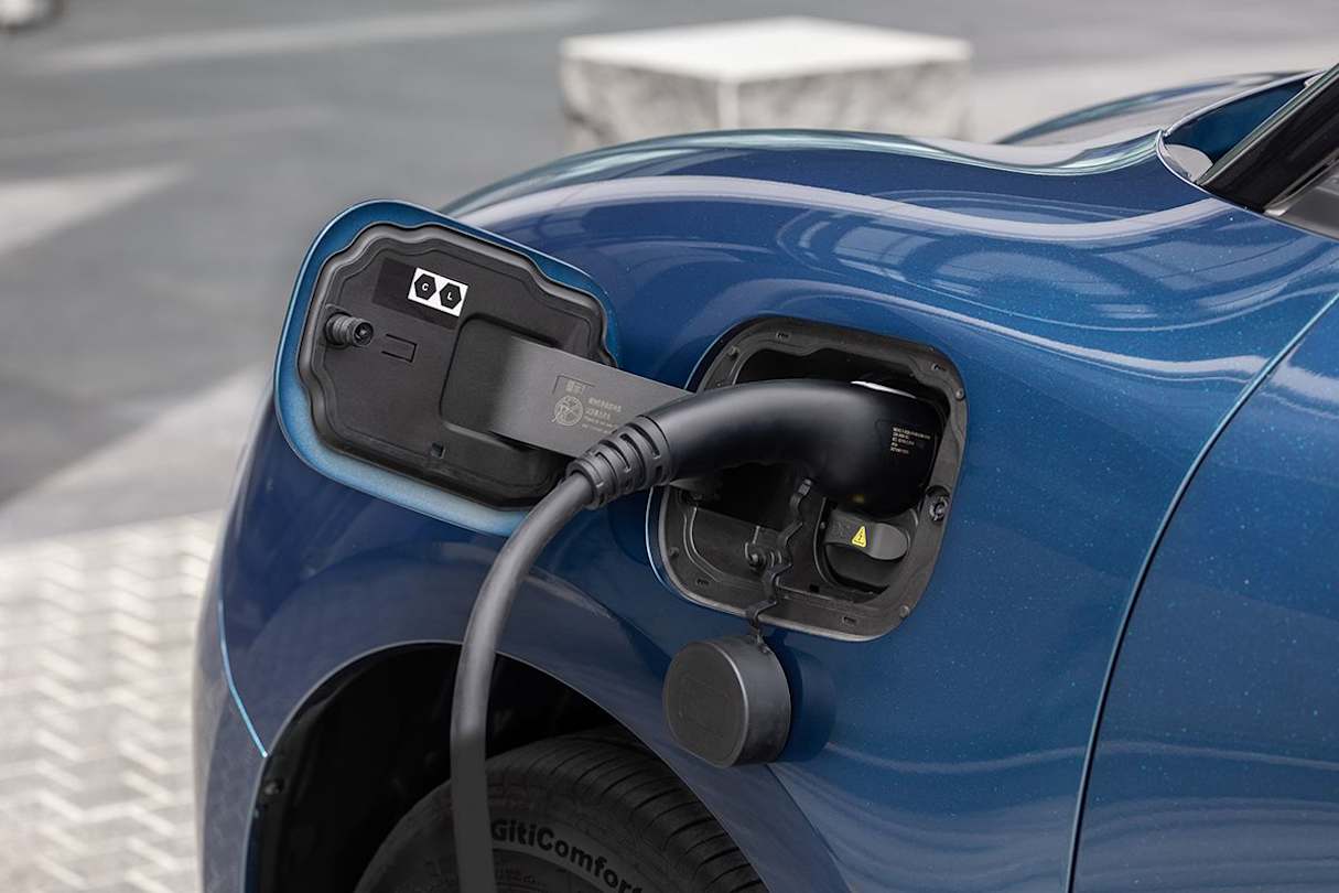 Fast charging is via a CCS Type 2 port.